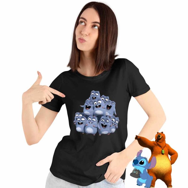 Fashion, accesorii si bijuterii - Femei - Imbracaminte femei - Tricouri si topuri femei - Tricou Femei Lemingi Lemmings Have Fun, negru, marime XL - Infinity.ro