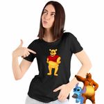Fashion, accesorii si bijuterii - Femei - Imbracaminte femei - Tricouri si topuri femei - Tricou Femei Ursuletul Winnie the Pooh Horror FNAF, negru, marime XL - Infinity.ro