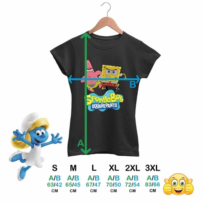 Fashion, accesorii si bijuterii - Femei - Imbracaminte femei - Tricouri si topuri femei - Tricou Femei Spongebob Dublat Sponge Bob Atac, negru, marime L - Infinity.ro