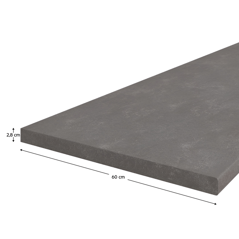 Casa si Gradina - Mobilier - Comode si corpuri - Corpuri bucatarie - Blat de lucru, grosime 2,8 cm, Metalic brown gri - Infinity.ro