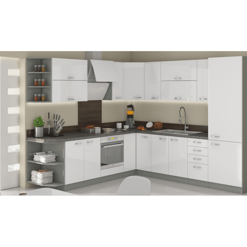 Casa si Gradina - Mobilier - Comode si corpuri - Corpuri bucatarie - Blat de lucru, grosime 2,8 cm, Metalic brown gri - Infinity.ro