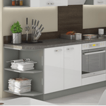 Casa si Gradina - Mobilier - Comode si corpuri - Corpuri bucatarie - Blat de lucru, grosime 2,8 cm, Metalic brown gri - Infinity.ro