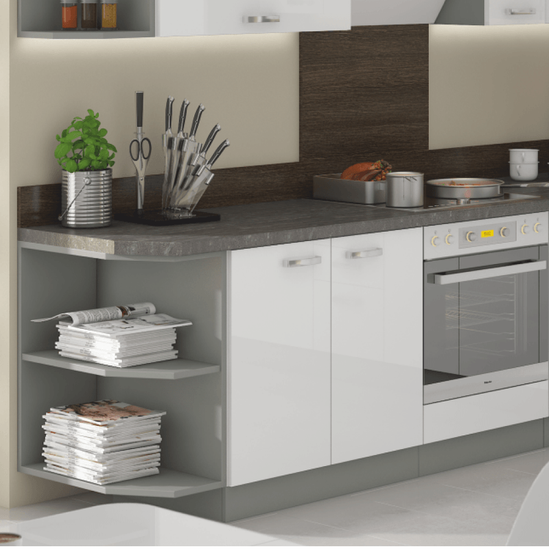 Casa si Gradina - Mobilier - Comode si corpuri - Corpuri bucatarie - Blat de lucru, grosime 2,8 cm, Metalic brown gri - Infinity.ro