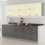 Casa si Gradina - Mobilier - Comode si corpuri - Corpuri bucatarie - Blat de lucru, grosime 2,8 cm, Metalic brown gri - Infinity.ro