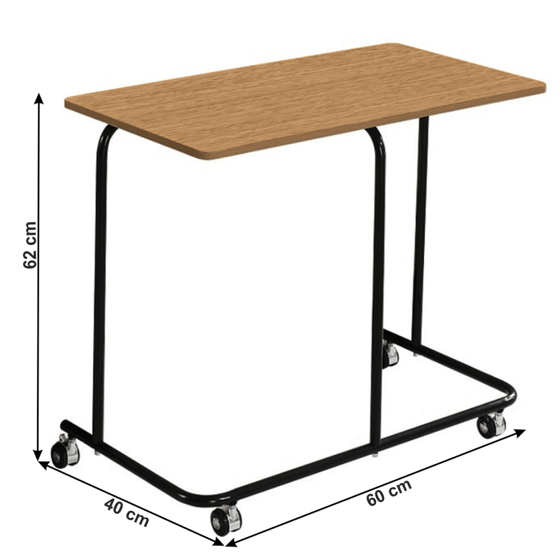 Casa si Gradina - Mobilier - Comode si corpuri - Console - Masuta mobila, stejar/negru, ALLYRA - Infinity.ro