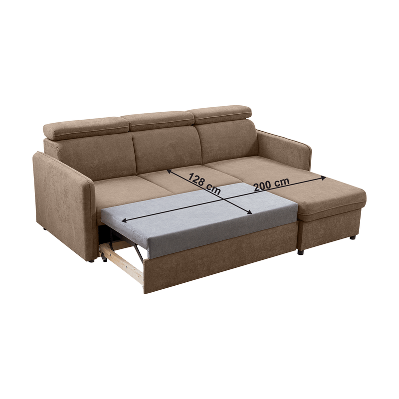Casa si Gradina - Mobilier - Canapele si coltare - Coltare - Canapea extensibila, gri-maro Taupe, ALECHANDRO A ROH - Infinity.ro