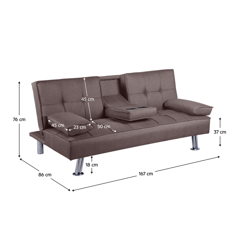 Casa si Gradina - Mobilier - Canapele si coltare - Canapele - Canapea extensibila, maro, GOLDIA NEW - Infinity.ro