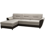 Casa si Gradina - Mobilier - Canapele si coltare - Coltare - Set canapea extensibila, maro/gri-bej taupe, stanga, SEVARD ROH - Infinity.ro