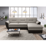 Casa si Gradina - Mobilier - Canapele si coltare - Coltare - Canapea extensibila, maro/gri-bej taupe, dreapta, SEVARD ROH - Infinity.ro