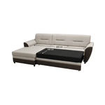 Casa si Gradina - Mobilier - Canapele si coltare - Coltare - Set canapea extensibila, maro/gri-bej taupe, stanga, SEVARD ROH - Infinity.ro