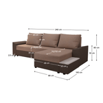 Casa si Gradina - Mobilier - Canapele si coltare - Coltare - Set canapea universala, maro/maro deschis, FERGUS ROH - Infinity.ro