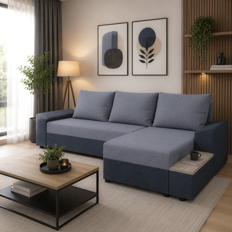 Casa si Gradina - Mobilier - Canapele si coltare - Coltare - Set canapea universala, gri inchis/gri, FERGUS ROH - Infinity.ro