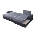 Casa si Gradina - Mobilier - Canapele si coltare - Coltare - Set canapea universala, gri inchis/gri, FERGUS ROH - Infinity.ro