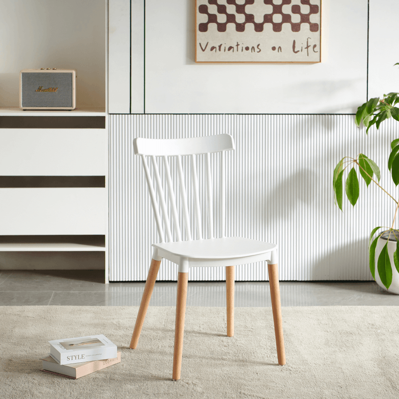 Casa si Gradina - Mobilier - Scaune si fotolii - Scaune - Scaun dining, alb / fag, ZOSIMA - Infinity.ro