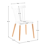 Casa si Gradina - Mobilier - Scaune si fotolii - Scaune - Scaun dining, alb / fag, ZOSIMA - Infinity.ro