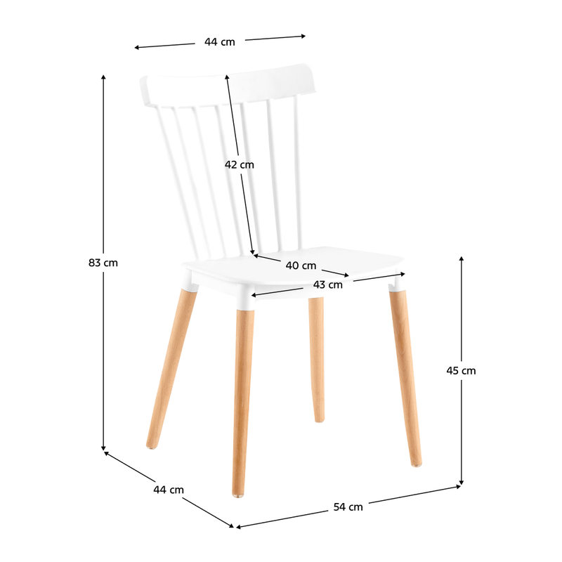 Casa si Gradina - Mobilier - Scaune si fotolii - Scaune - Scaun dining, alb / fag, ZOSIMA - Infinity.ro