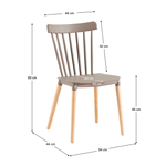 Casa si Gradina - Mobilier - Scaune si fotolii - Scaune - Scaun dining, gri / fag, ZOSIMA - Infinity.ro