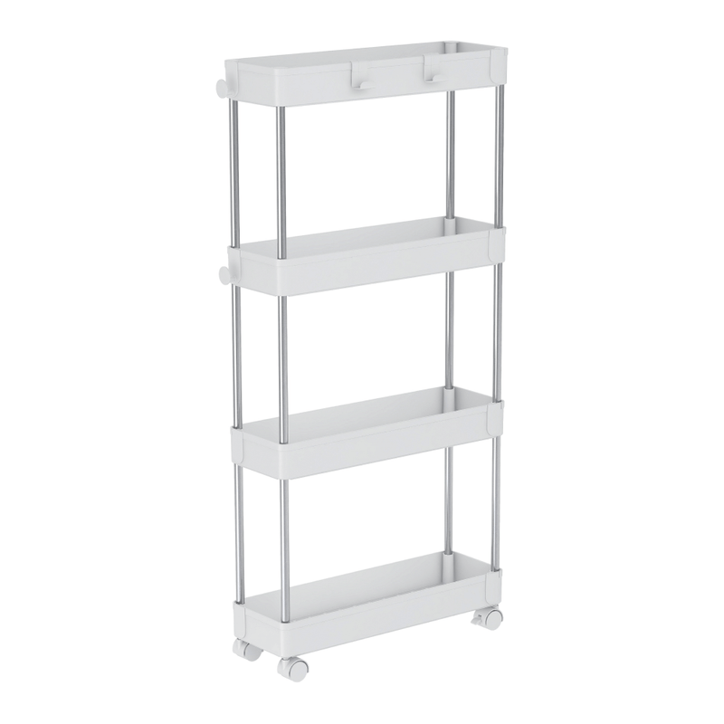 Casa si Gradina - Mobilier - Biblioteci si rafturi - Rafturi - Etajera cu roti, alba, ALIOL TIP 2 - Infinity.ro