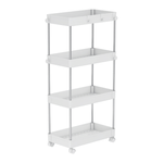 Casa si Gradina - Mobilier - Biblioteci si rafturi - Rafturi - Etajera cu roti, alba, ALIOL TIP 3 - Infinity.ro