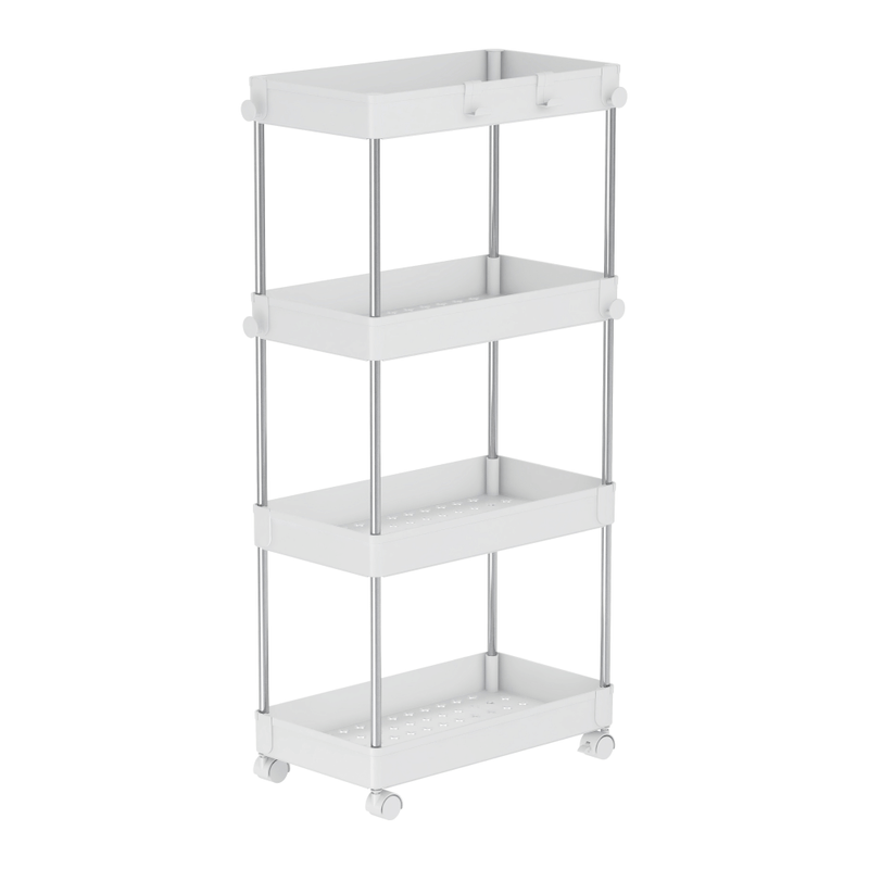 Casa si Gradina - Mobilier - Biblioteci si rafturi - Rafturi - Etajera cu roti, alba, ALIOL TIP 3 - Infinity.ro