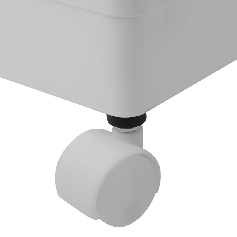 Casa si Gradina - Mobilier - Biblioteci si rafturi - Rafturi - Etajera cu roti, alba, ALIOL TIP 3 - Infinity.ro