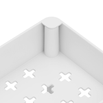 Casa si Gradina - Mobilier - Biblioteci si rafturi - Rafturi - Etajera cu roti, alba, ALIOL TIP 2 - Infinity.ro
