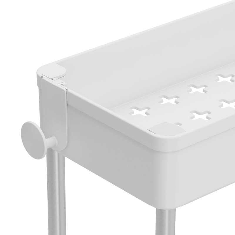 Casa si Gradina - Mobilier - Biblioteci si rafturi - Rafturi - Etajera cu roti, alba, ALIOL TIP 2 - Infinity.ro