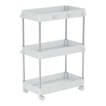 Casa si Gradina - Mobilier - Biblioteci si rafturi - Rafturi - Etajera cu roti, alba, ALIOL TIP 1 - Infinity.ro