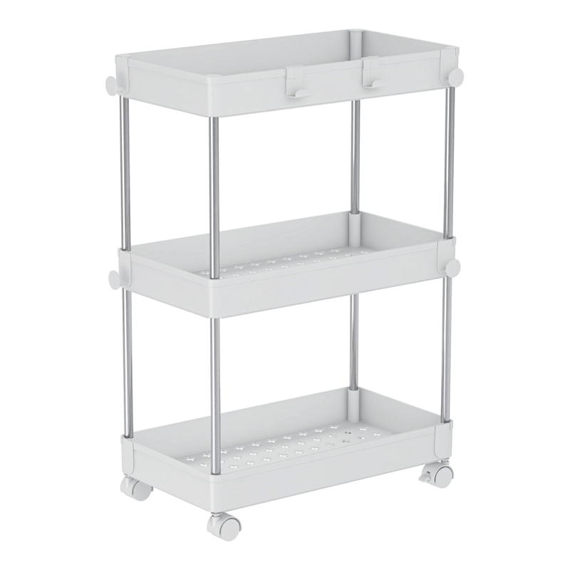 Casa si Gradina - Mobilier - Biblioteci si rafturi - Rafturi - Etajera cu roti, alba, ALIOL TIP 1 - Infinity.ro