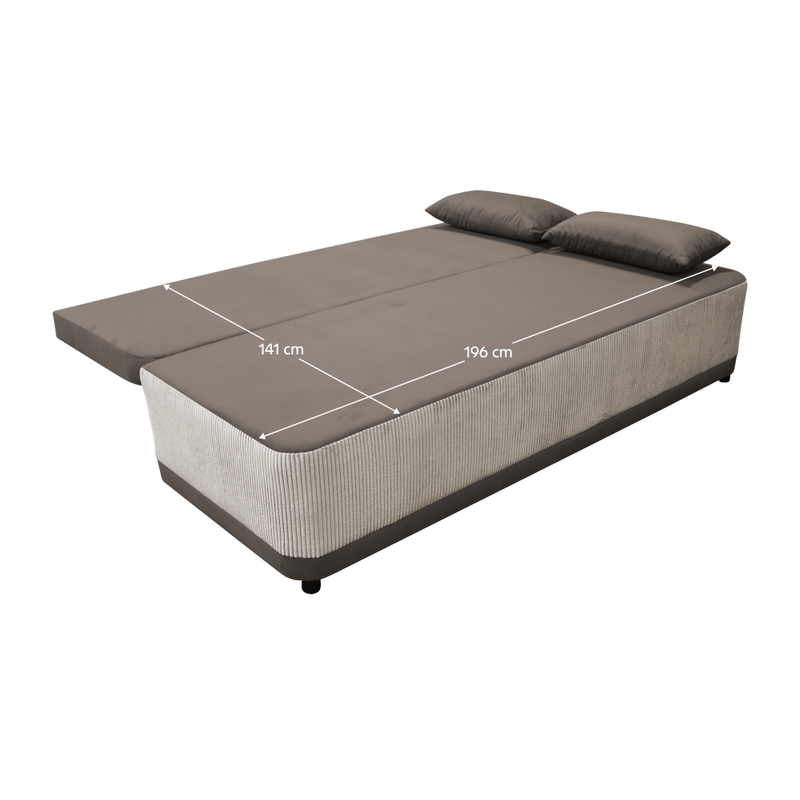Casa si Gradina - Mobilier - Canapele si coltare - Canapele - Canapea extensibila, gri-bej Taupe, SENTY - Infinity.ro