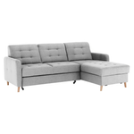 Casa si Gradina - Mobilier - Canapele si coltare - Coltare - Coltar de colt universala, gri deschis, VISBY - Infinity.ro