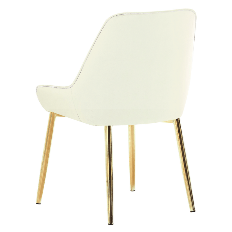 Casa si Gradina - Mobilier - Scaune si fotolii - Scaune - Scaun de dining, bej tesatura Velvet/gold crom-auriu, PERLIA - Infinity.ro
