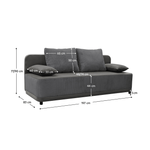 Casa si Gradina - Mobilier - Canapele si coltare - Canapele - Canapea extensibila, gri, SENTY - Infinity.ro