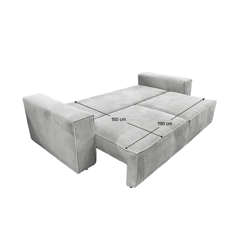 Casa si Gradina - Mobilier - Canapele si coltare - Canapele - Canapea extensibila, gri deschis, HARPERA BIG SOFA - Infinity.ro