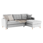 Casa si Gradina - Mobilier - Canapele si coltare - Coltare - Coltar de colt universala, gri deschis, VISBY - Infinity.ro