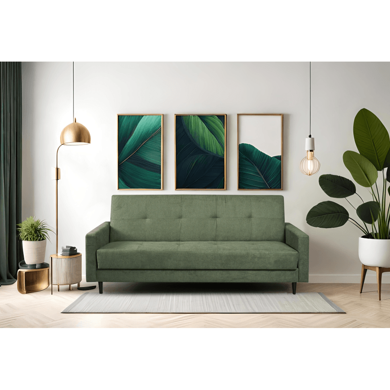 Casa si Gradina - Mobilier - Canapele si coltare - Canapele - Canapea extensibila, verde, VALDO - Infinity.ro