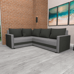 Casa si Gradina - Mobilier - Canapele si coltare - Coltare - Canapea universala, neagra / gri, DINA L ROH - Infinity.ro
