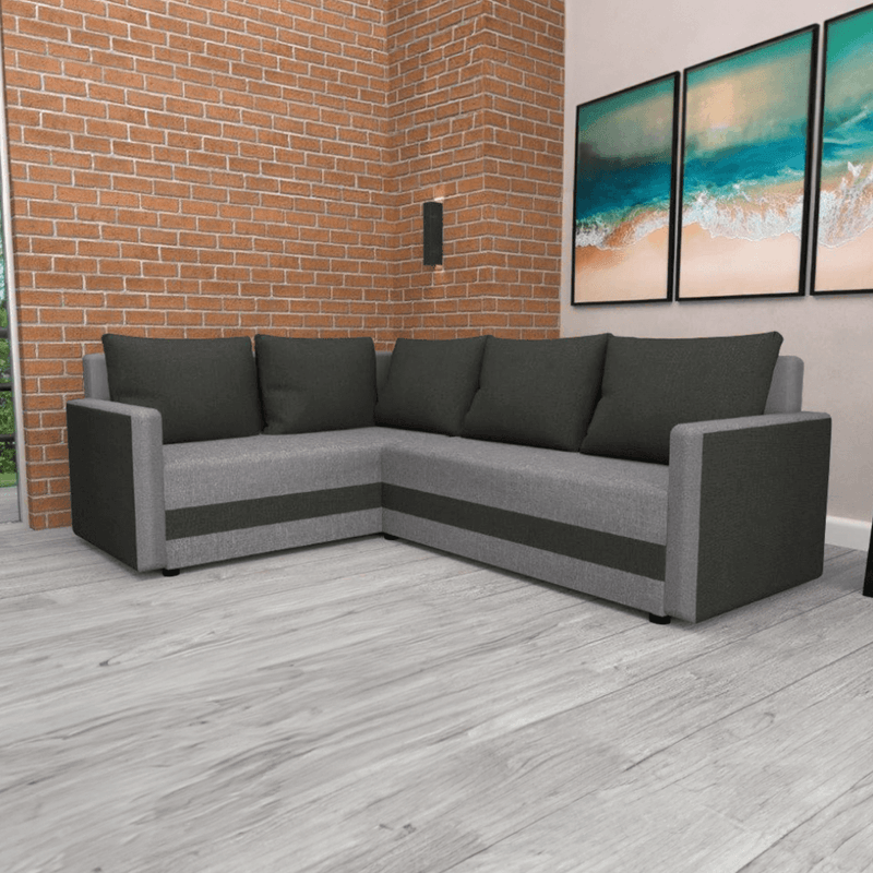 Casa si Gradina - Mobilier - Canapele si coltare - Coltare - Canapea universala, neagra / gri, DINA L ROH - Infinity.ro