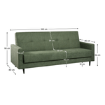 Casa si Gradina - Mobilier - Canapele si coltare - Canapele - Canapea extensibila, verde, VALDO - Infinity.ro