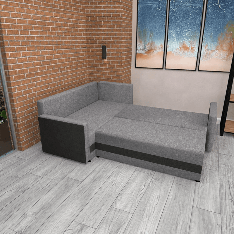 Casa si Gradina - Mobilier - Canapele si coltare - Coltare - Canapea universala, neagra / gri, DINA L ROH - Infinity.ro