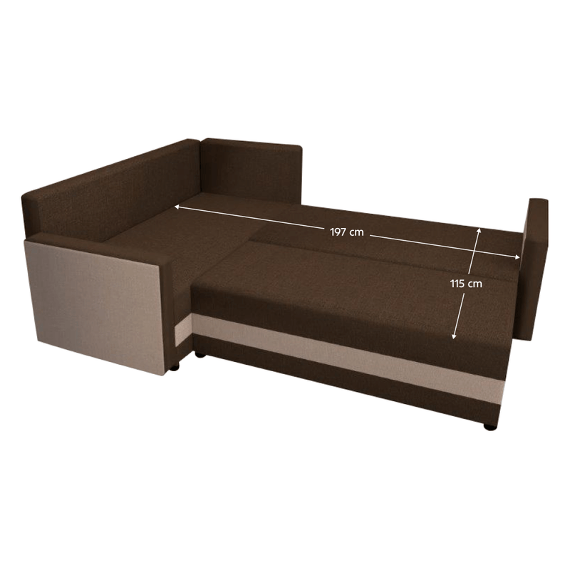 Casa si Gradina - Mobilier - Canapele si coltare - Coltare - Canapea universala, bej / maro, DINA L ROH - Infinity.ro