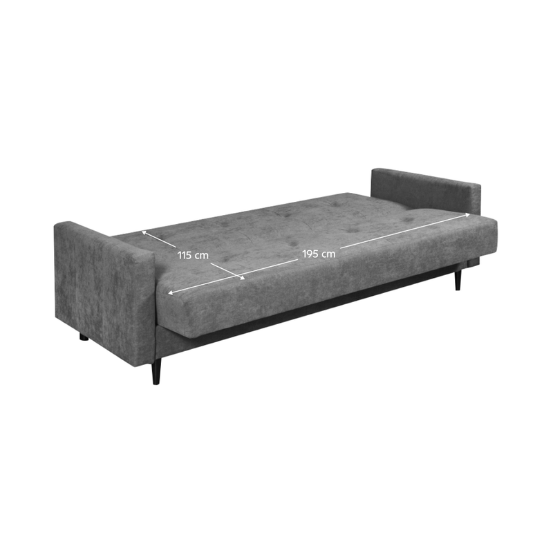 Casa si Gradina - Mobilier - Canapele si coltare - Canapele - Canapea extensibila, gri, VALDO - Infinity.ro