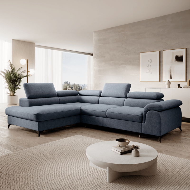 Casa si Gradina - Mobilier - Canapele si coltare - Coltare - Set canapea extensibila, gri, stanga, PONY ROH - Infinity.ro