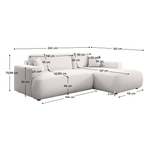 Casa si Gradina - Mobilier - Canapele si coltare - Coltare - Canapea, alba, dreapta, GARY ROH - Infinity.ro