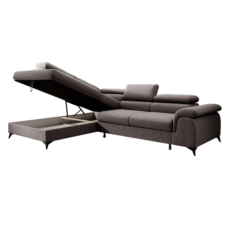 Casa si Gradina - Mobilier - Canapele si coltare - Coltare - Canapea extensibila, gri-maro, stanga, PONY ROH - Infinity.ro