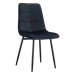 Casa si Gradina - Mobilier - Scaune si fotolii - Scaune - Scaun dining, material neagra Velvet/metal, DAMIA TIP 1 - Infinity.ro