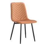 Casa si Gradina - Mobilier - Scaune si fotolii - Scaune - Scaun, material Velvet teracota/negru, RAMITA TIP 2 - Infinity.ro