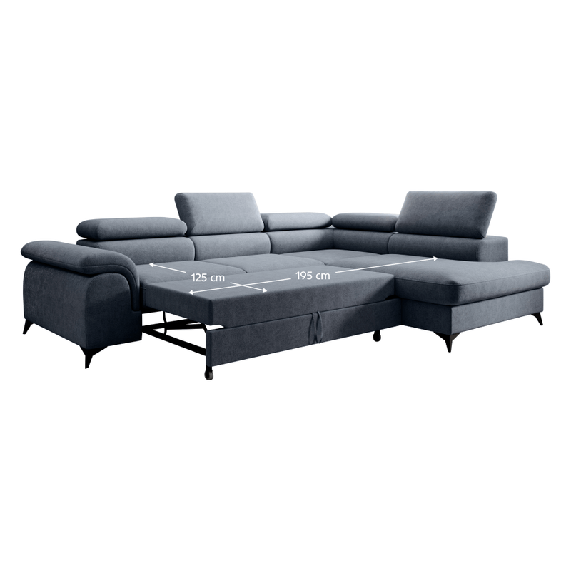 Casa si Gradina - Mobilier - Canapele si coltare - Coltare - Set canapea extensibila, gri, dreapta, PONY ROH - Infinity.ro