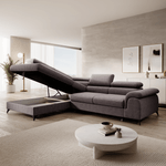 Casa si Gradina - Mobilier - Canapele si coltare - Coltare - Canapea extensibila, gri-maro, stanga, PONY ROH - Infinity.ro