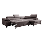 Casa si Gradina - Mobilier - Canapele si coltare - Coltare - Canapea extensibila, gri-maro, dreapta, PONY ROH - Infinity.ro